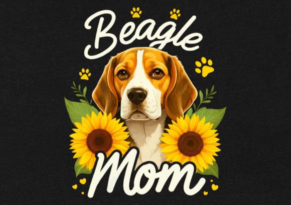 Beagle Mom Graphics: T-Shirt Designs for Local Brands