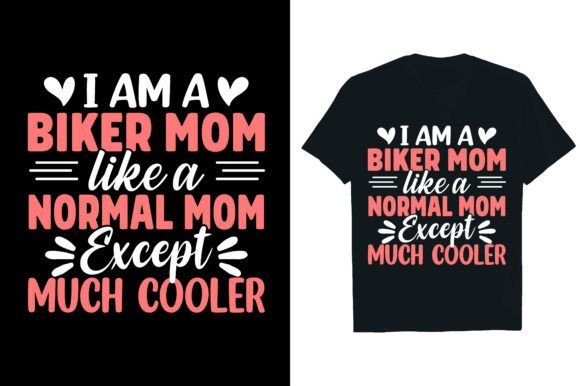Biker Mom Graphics: Bold T-Shirt Designs for Crafters