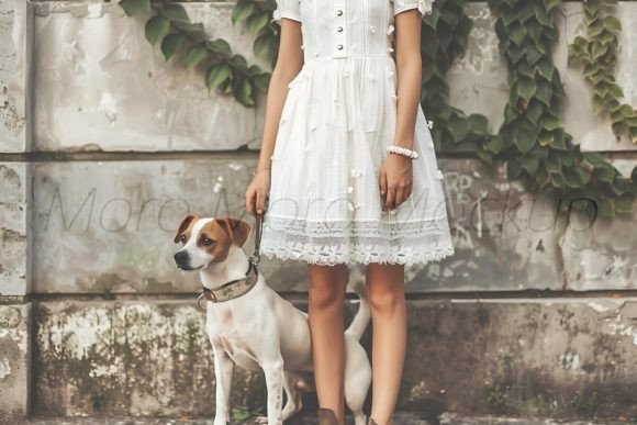 Dog Mom Dresses Mockup: Graphics for Apparel Mockups