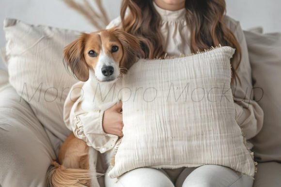Dog Mom Pillows Mockup: Graphics for Pillows Amp