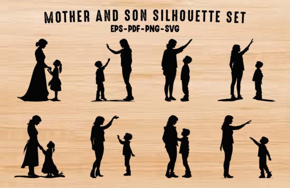 Mom and Son Bundle: Graphics & Illustrations