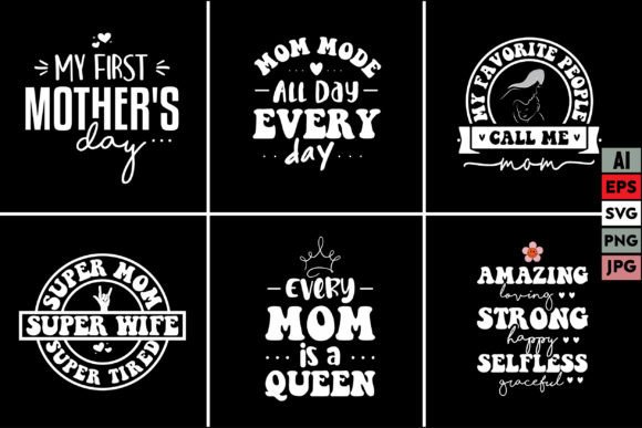 Mom Bundle Graphics: T-Shirt Designs for Blogs